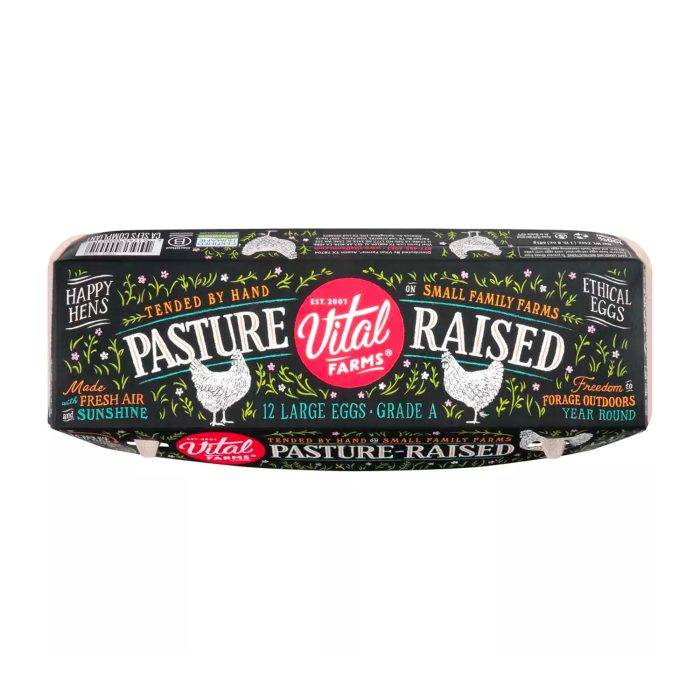 Vital Farms Pasture-Raised Grade A Large Eggs - 12ct